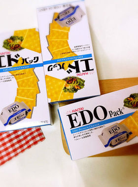 韩国进口HAITAI海太EDOpack鱼脂原味饼干172g江户PREMIUM CRACKER