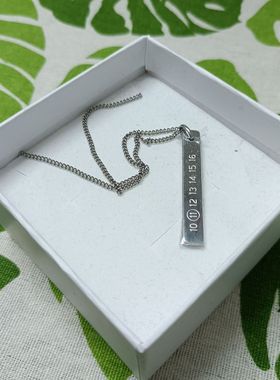 长款钛钢嘻哈吊坠男士潮牌链子