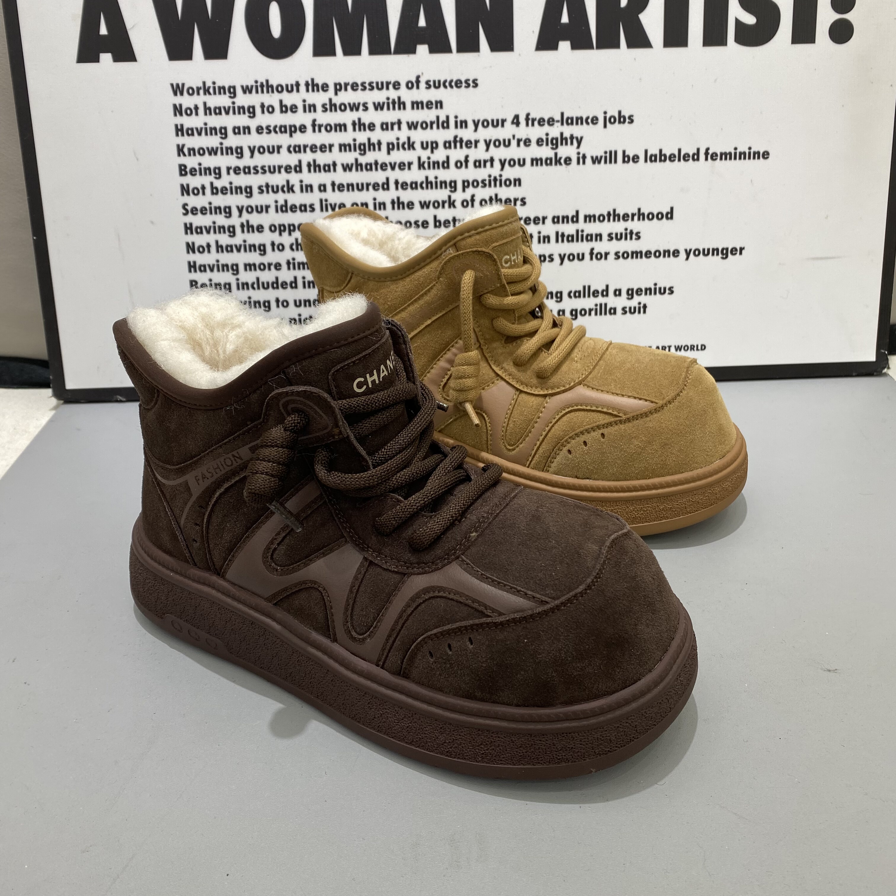 2025冬季纯皮女鞋防滑厚底羊毛雪地靴真皮大头厚棉女鞋磨砂皮潮靴,女鞋,时尚雪地靴,淘宝优惠券,粉丝福利购,淘宝优惠卷