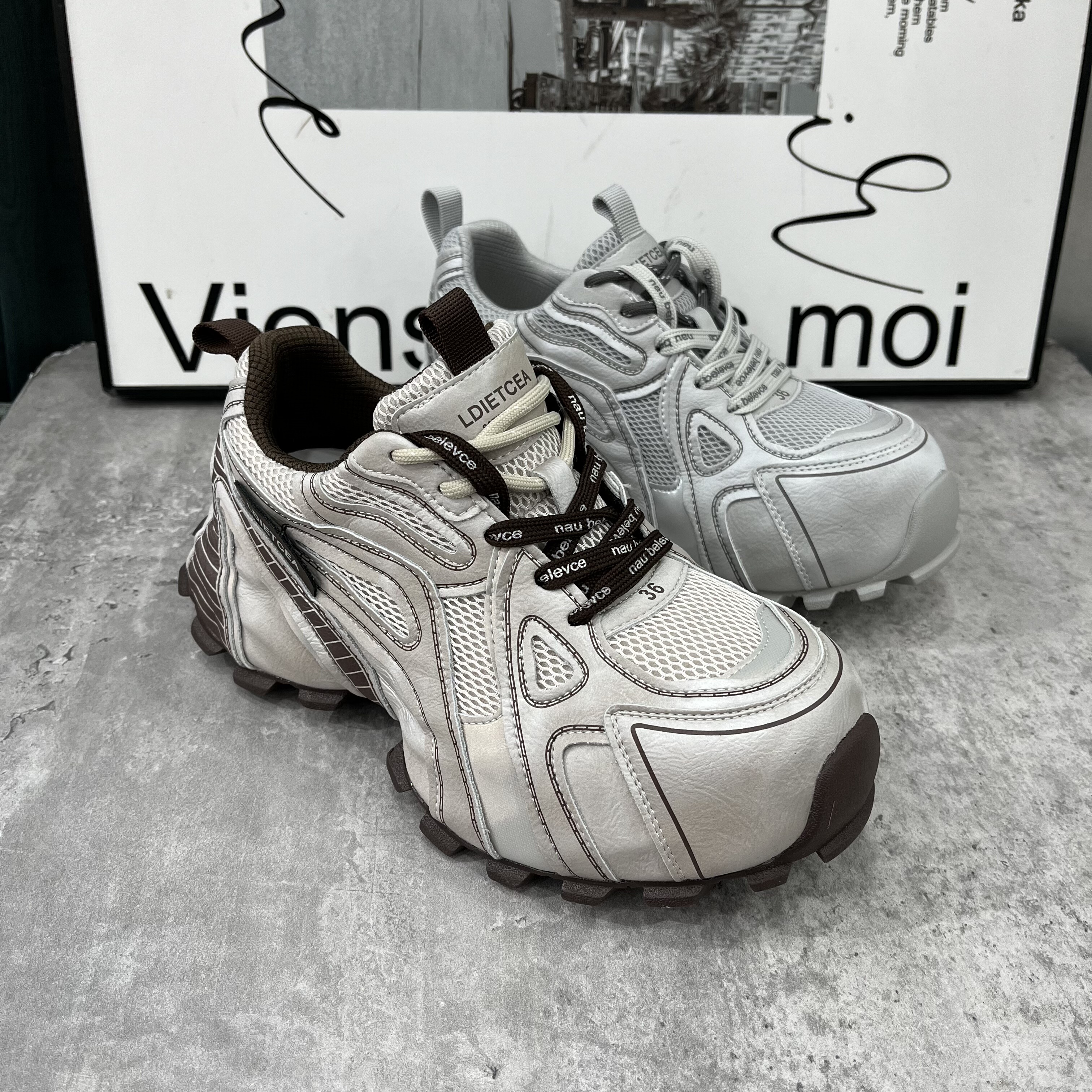 2026春季女鞋松糕厚底低帮休闲运动鞋网面增高女款老爹鞋女潮鞋,女鞋,老爹鞋,淘宝优惠券,粉丝福利购,淘宝优惠卷