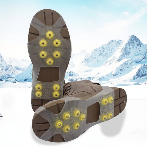 户外透明防滑冰鞋套冰爪