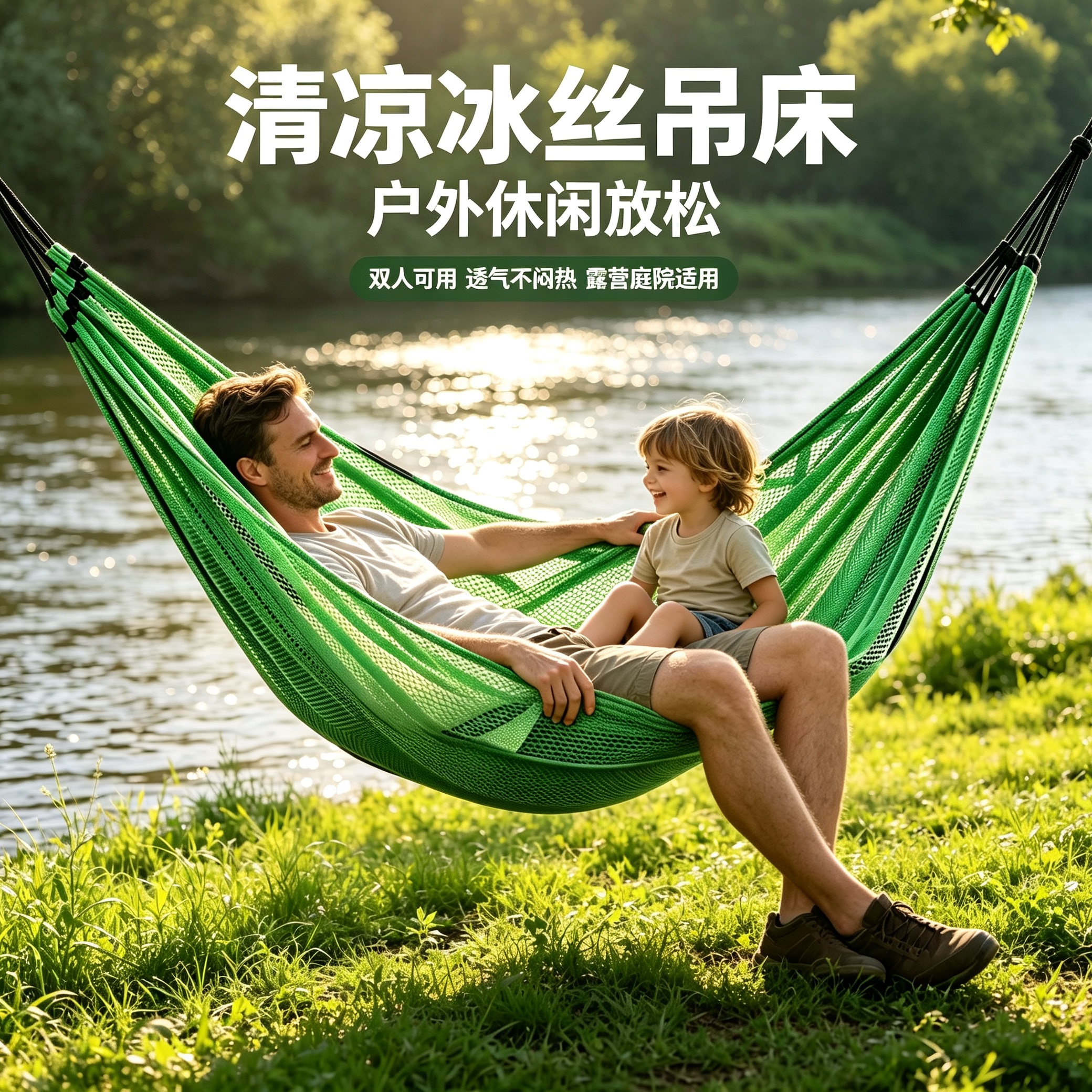 冰丝吊床户外家用大学生宿舍睡觉