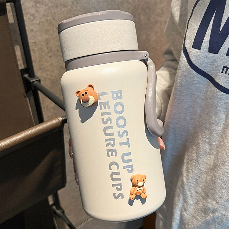 大容量保温杯女生高颜值茶水分离水杯便携户外泡茶杯子男士水壶