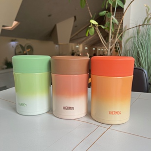 膳魔师不锈钢保温杯儿童卡通焖烧杯316保温饭盒汤罐带折叠勺TCLA