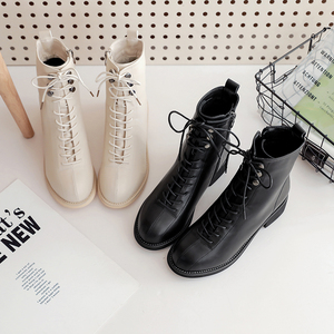 平底系带机车靴