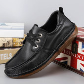 舒适透气开车鞋 爸爸鞋 软皮软底手工帆船鞋 外贸牛筋底男鞋 特价 清货