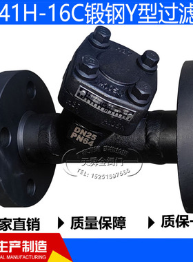 锻钢过滤器GL41H-16C/25/40/64/100C高温高压蒸汽油品过滤A105