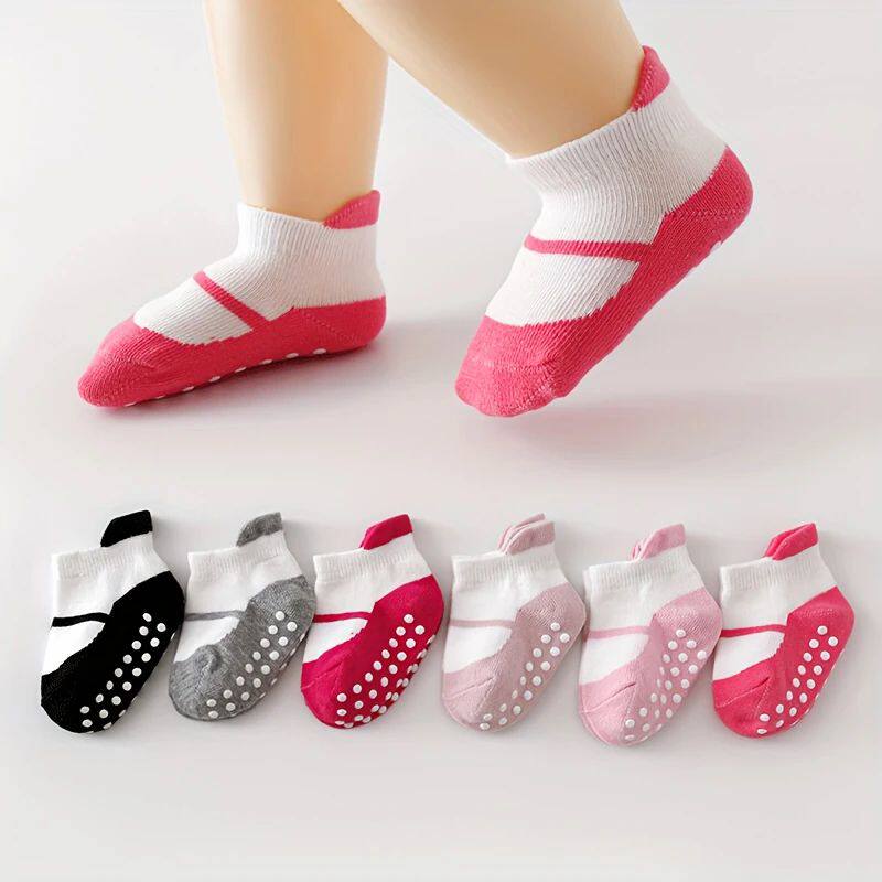 日系芭蕾舞造型点胶防滑底袜防滑地板袜卡通芭蕾女宝宝婴幼儿童袜