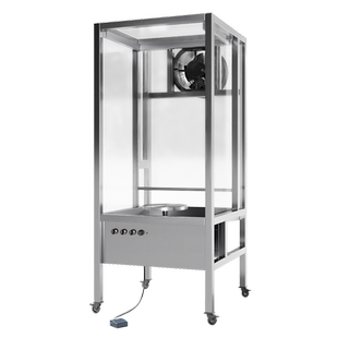 水流星陶艺设备施釉机水帘式无尘循环吹釉房上釉设备喷釉房吹釉机