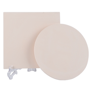 水流星素坯板画瓷板素坯画框陶艺绘画工具陶艺高白泥素烧作画材料