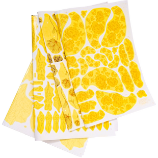 水流星陶艺釉上花纸景德镇陶瓷粉彩烤花低温贴纸画免绘画