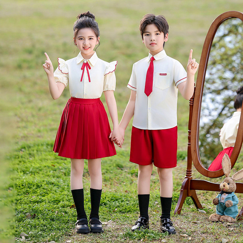 六一儿童演出服小学生诗朗诵大合唱舞台表演服幼儿园毕业照班服装