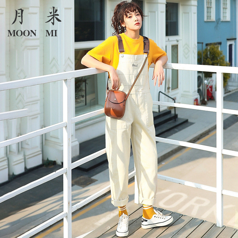 网红可爱牛仔森女系2019新款连体裤69.90元包邮