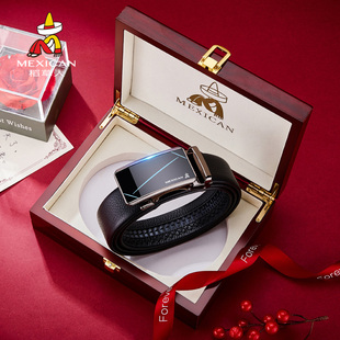 腰带正品 稻草人皮带男真皮2026新款 纯牛皮商务高档潮流年轻人男士