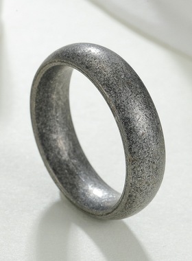 不锈钢小众素戒男女同款手饰