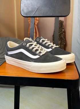 范斯VANS OLD SKOOL VR3深灰色翻毛皮低帮男女滑板鞋VN0005UBBKP