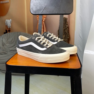 VR3深灰色翻毛皮低帮男女滑板鞋 SKOOL VN0005UBBKP OLD 范斯VANS