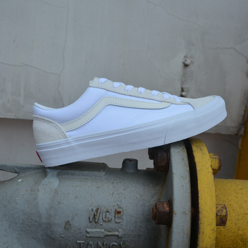 vans范斯style36夏季低帮米白帆布男女情侣休闲板鞋vn0a54f69lx