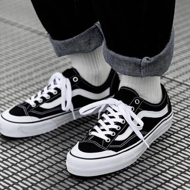 vans style36 sf低帮黑白全帆布男鞋女鞋休闲运动板鞋vn0a3mvly28