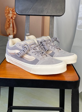 VANS范斯KNU SKOOL低帮灰色面包男女款复古休闲板鞋VN000CS0BXC