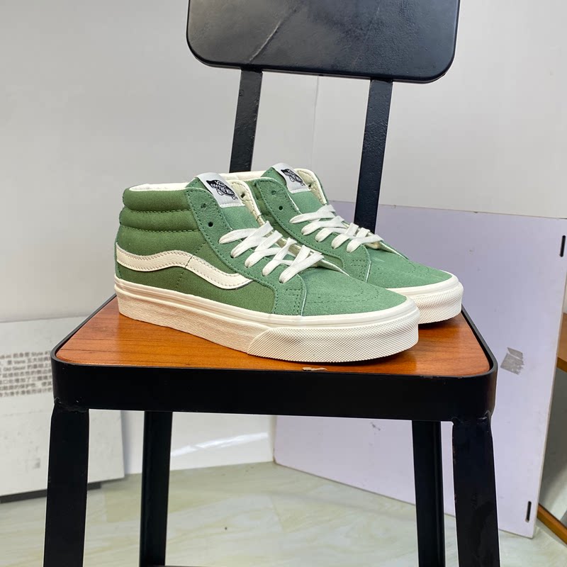 Vans范斯中帮奶绿女款板鞋