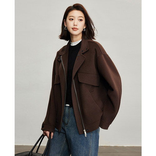 蝶之河短款简约短外套