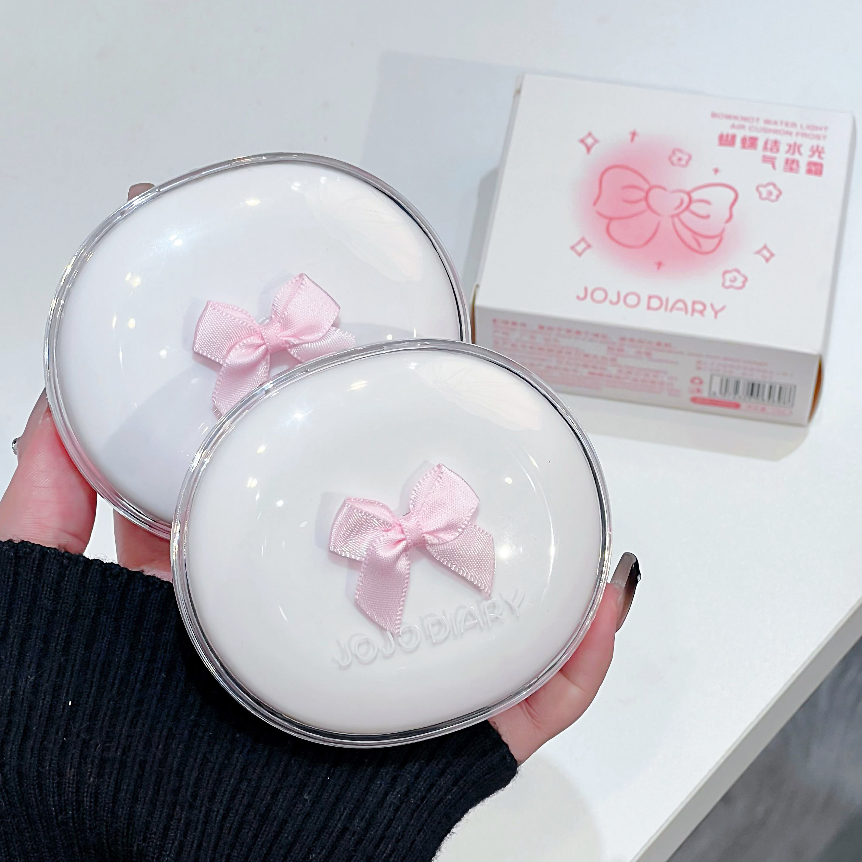 韩系蝴蝶结水光气垫水润保湿