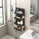 浴室置物架墙面免打孔多层洗漱用品收纳架卫浴门后挂篮分层整理架