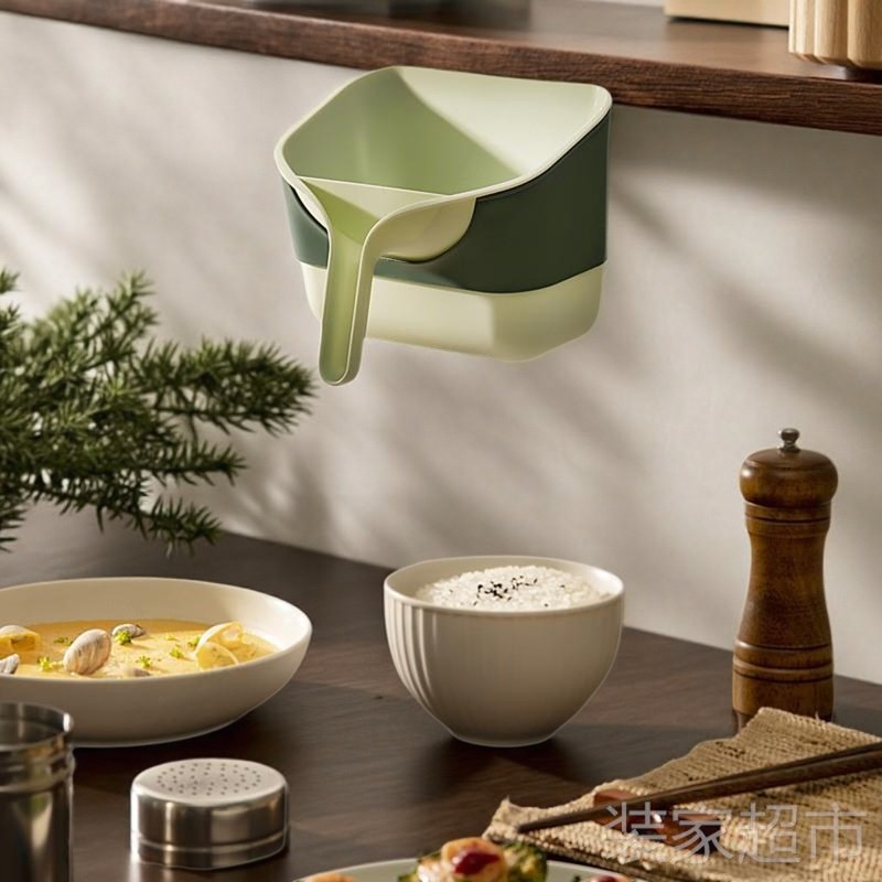 自主设计 手持壁挂垃圾桶 家用厨房创意无盖纸娄简约轻奢风跨境