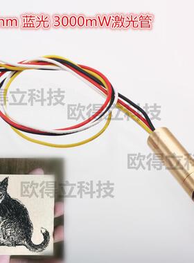激光管蓝光3000mW模块机雷捷数控配件激光升级NEJE管激光雕刻