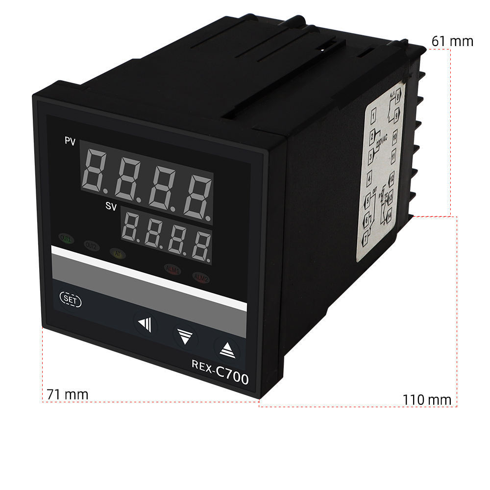 rex-c700高精度多种输入数字显示pid智能调节温控仪表智能温控器