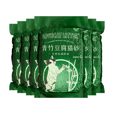 爱宠爱猫整箱植物除臭无尘豆腐砂