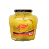 黄桃罐头1250g桃罐头大罐头装 玻璃瓶大容量1.25kg商用开盖即食