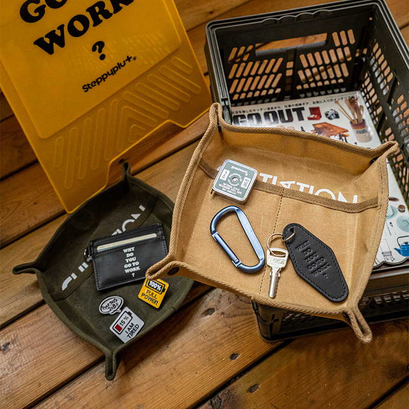 可折叠美式旅行帆布桌面收纳盘