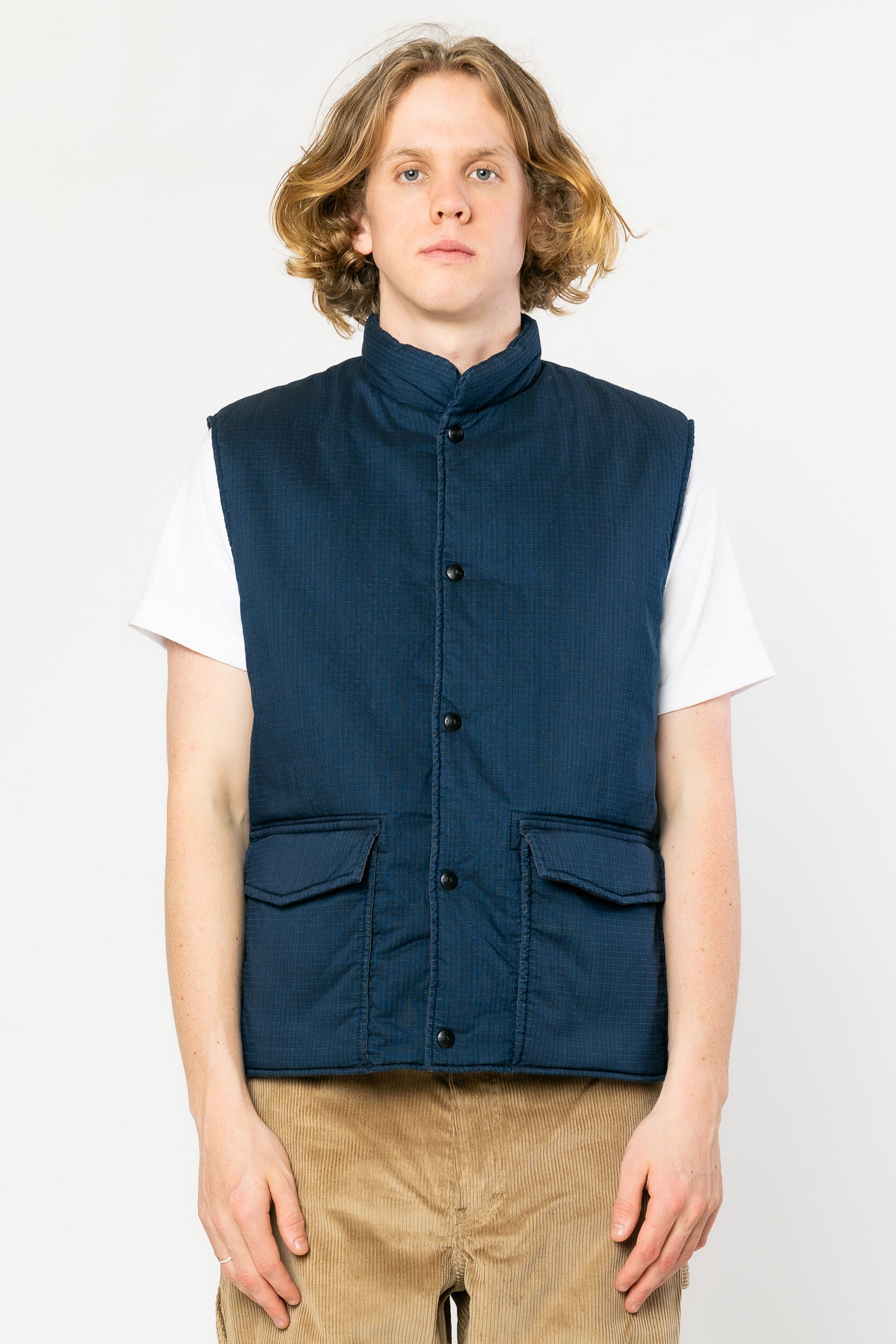 orslow保暖棉服加绒背心马甲