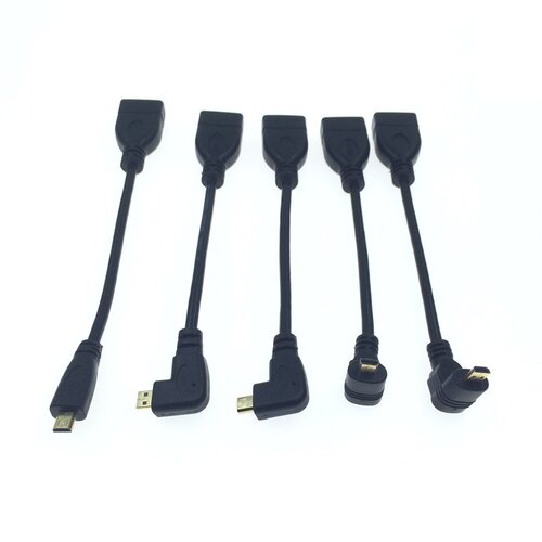 平板手机microHDMI转HDMI母短线侧左弯右弯上弯下弯头D型微型A型