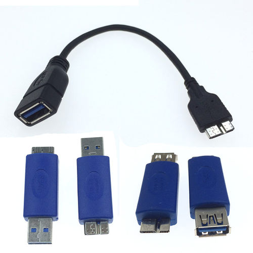 USB3.0母转microB公手机三星移动硬盘数据线nore3安卓通用U盘OTG