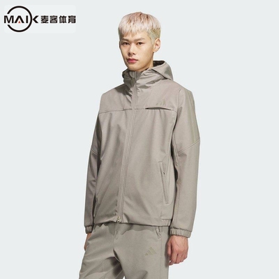 Adidas阿迪达斯三条纹风衣外套防风加绒上衣春男梭织夹克 KQ8526