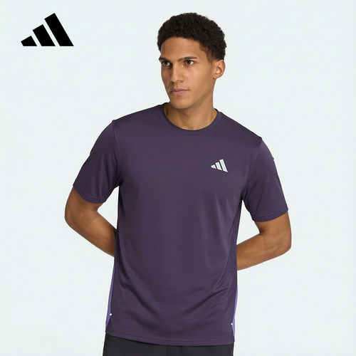Adidas阿迪达斯男士短袖T恤运动透气速干健身穿搭KZ5038