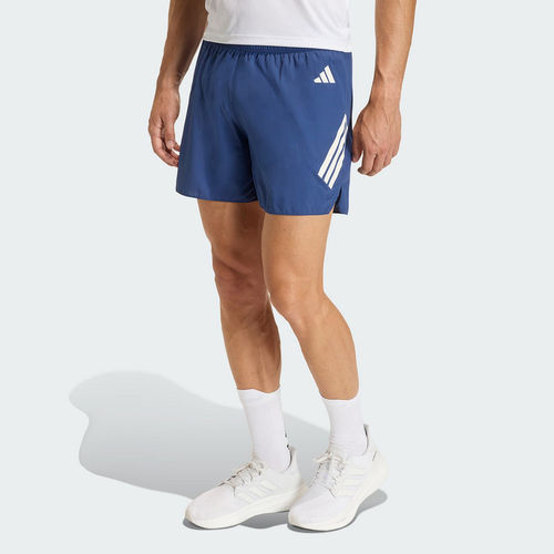 Adidas阿迪达斯男装蓝色三条纹运动短裤透气五分裤JZ7706