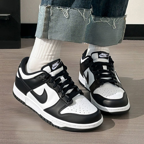 Nike耐克Dunk Low黑白熊猫低帮板鞋儿童休闲运动鞋CW1588-100