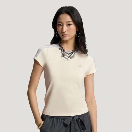 Adidas阿迪达斯修身短袖T恤女圆领休闲运动速干上衣KT7790