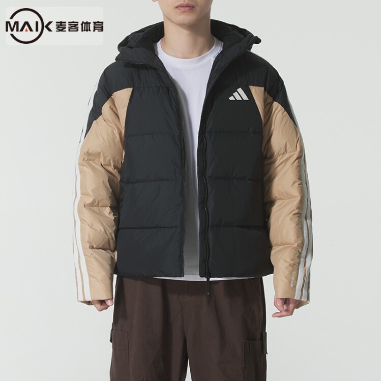 阿迪达斯保暖面包服羽绒服外套