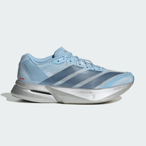 阿迪达斯女士ADIZERO BOSTON 13 W跑步鞋蓝色竞速运动鞋KI4775