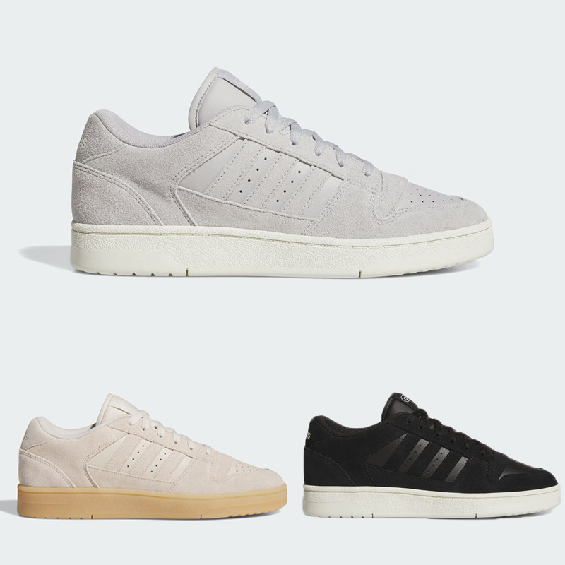 阿迪达斯BREAK START男女麂皮低帮休闲板鞋JS2272 JS3386 JS3388