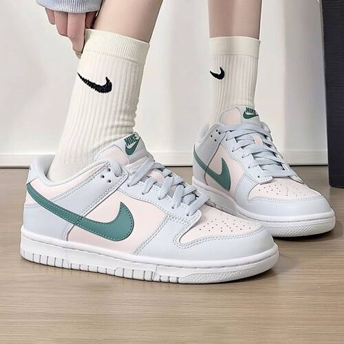 Nike耐克Dunk Low儿童低帮板鞋白绿复古休闲运动鞋轻便FD1232-002