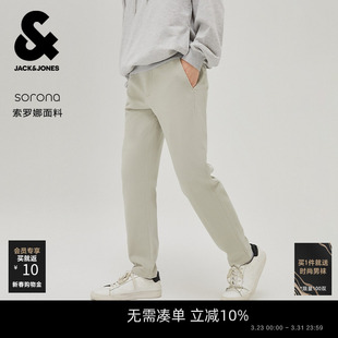 长裤 牛仔裤 子柔软舒适字母图案简约休闲百搭锥形 春季 杰克琼斯男装