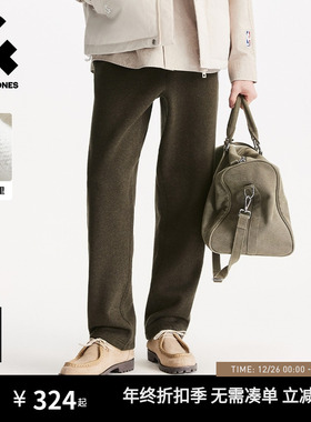 杰克琼斯NBA联名2025年冬季新款男装卫裤加绒长裤时尚舒适裤子