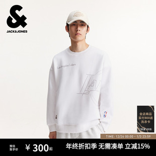 上衣 圆领廓形长袖 杰克琼斯男装 NBA联名秋冬卫衣2025年新款