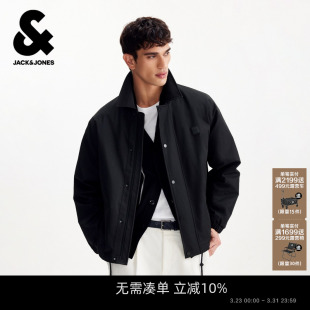 棉服宽松翻领棉衣外套时尚 男装 百搭上衣 新款 杰克琼斯2026年春季